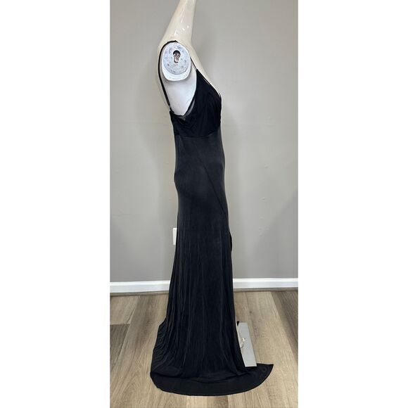 Versace Jeans Couture BLACK Spaghetti strap dress US 6 $675 - Picture 10 of 13